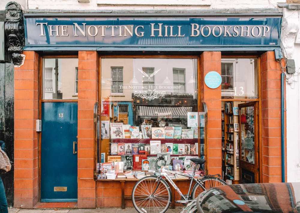 Famous bookshop from Notting Hill Film in London