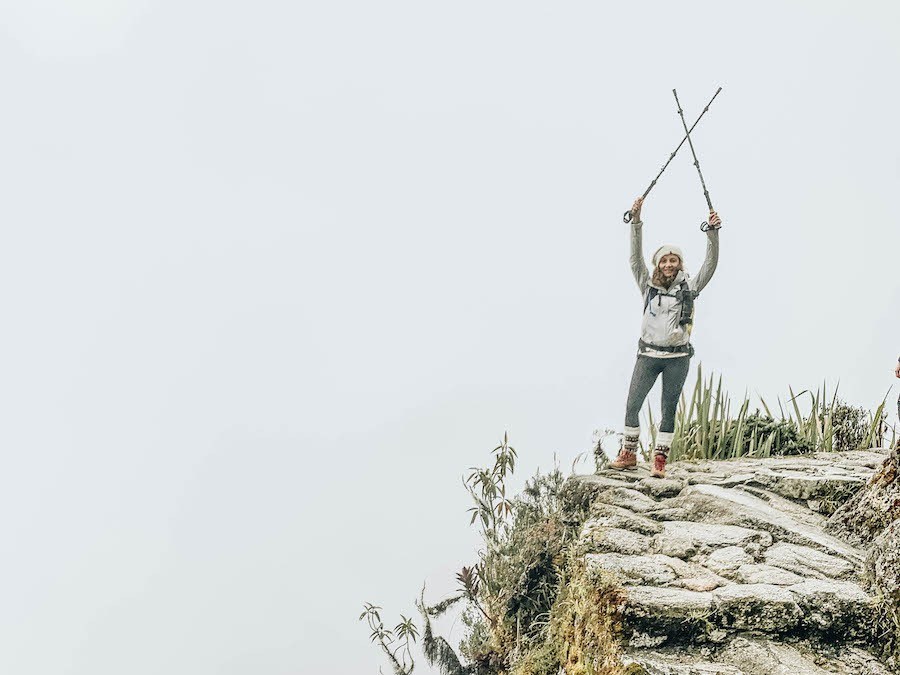 Annette White hiking the Inca Trail