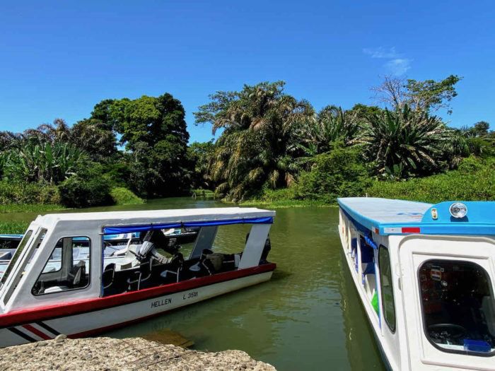 Boats to take you to Tortuguero National Park in Costa Rica
