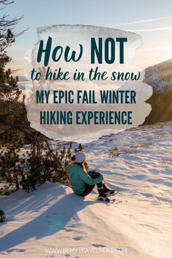 I Majorly Failed Solo Hiking in the Snow
