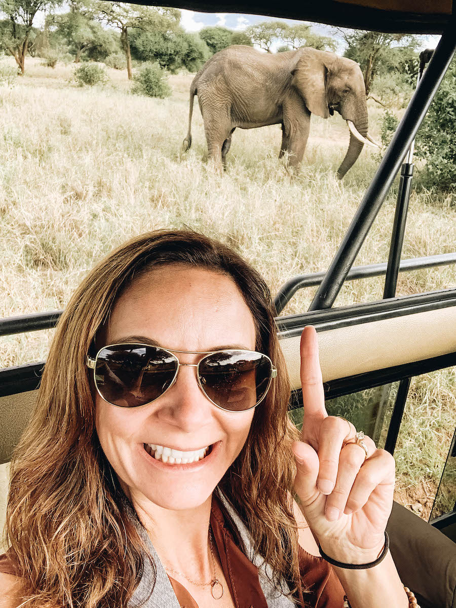 Annette White on Safari in Africa