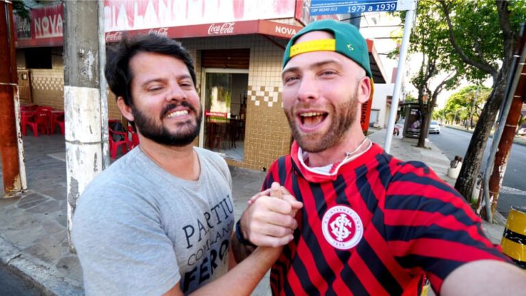 VIDEO: South Brazilian Street Food Tour!! Massive Cheese Gaucho & Hot Dog | Porto Alegre, Brazil