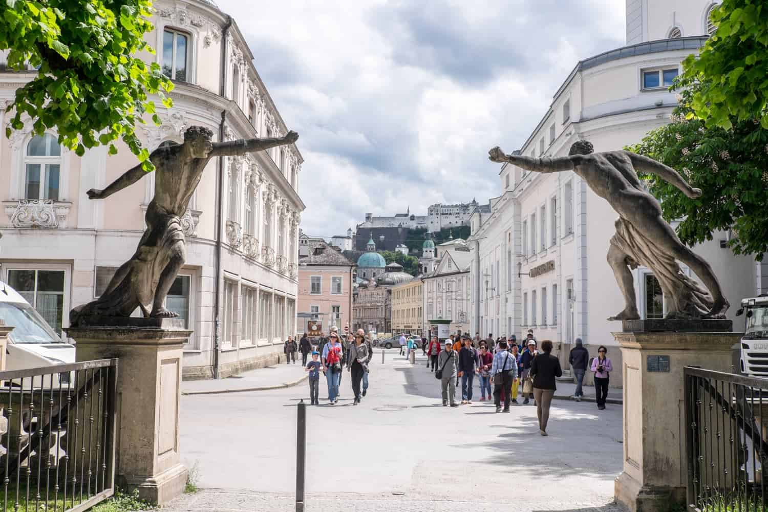 Gate of the Mirabell Gardens in Salzburg, Austria