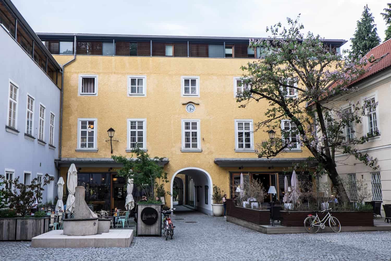 The modern architecture in Salzburg, Austria