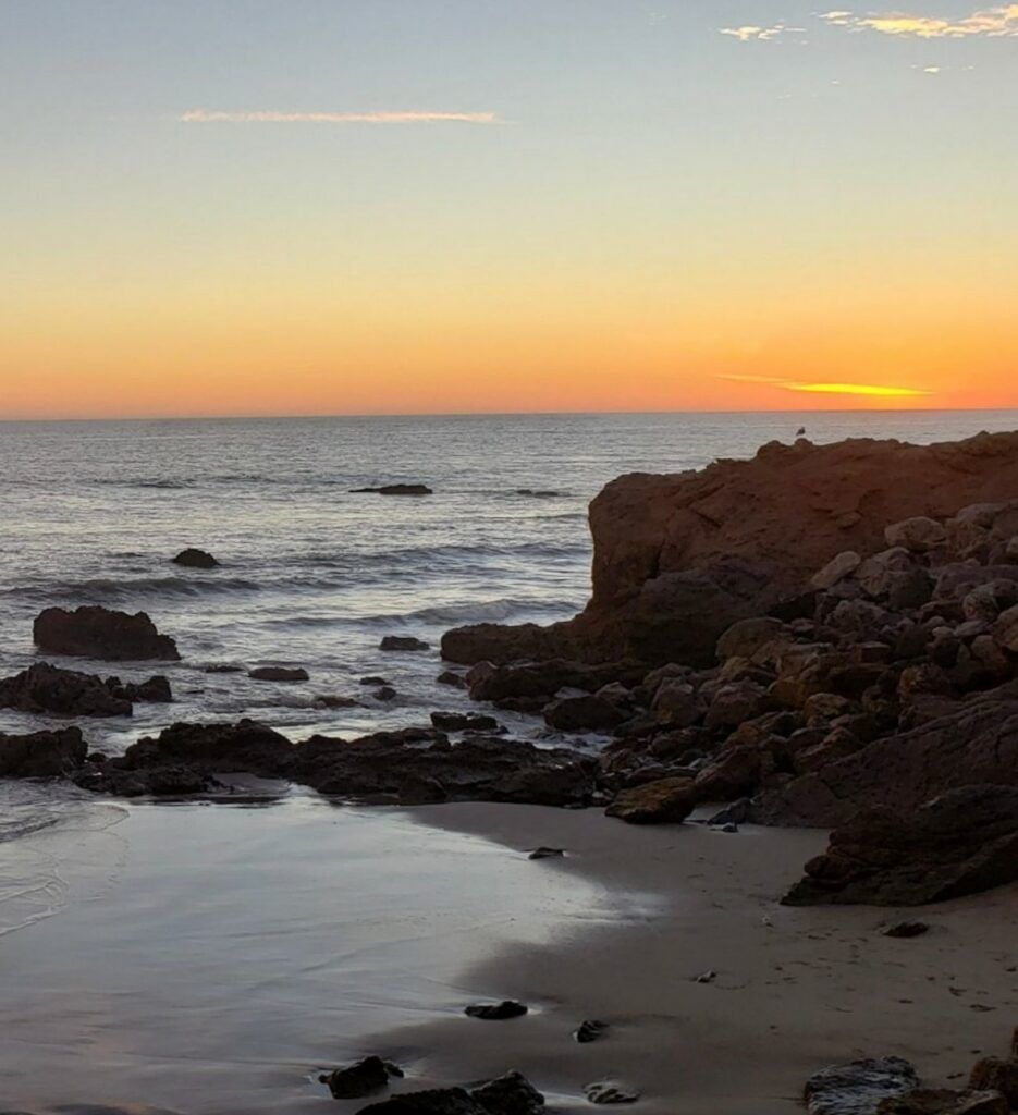 Leo Carrillo State Park, one of the best places to camp in Southern California, offers ocean views like this.