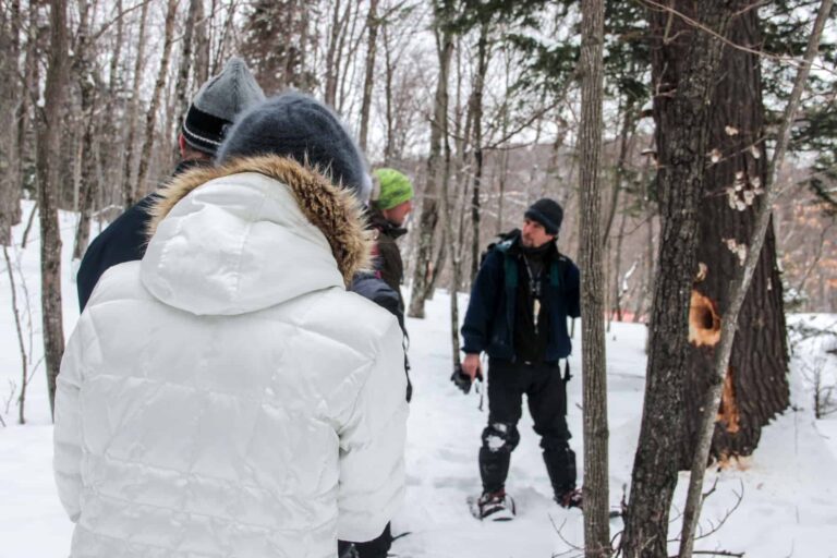 Snowshoeing in Mont Tremblant? Take the Fire Man Snowshoe Tour!