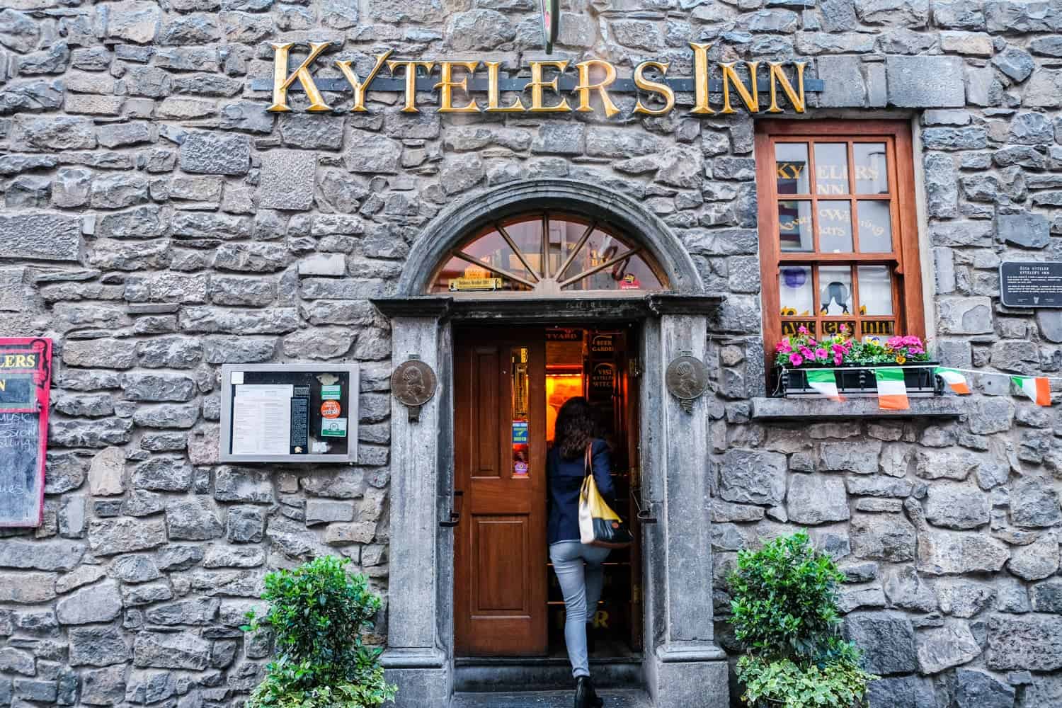 Entrance to the Kyterler's Inn in Kilkenny, Ireland's Ancient East, Medieval Mile