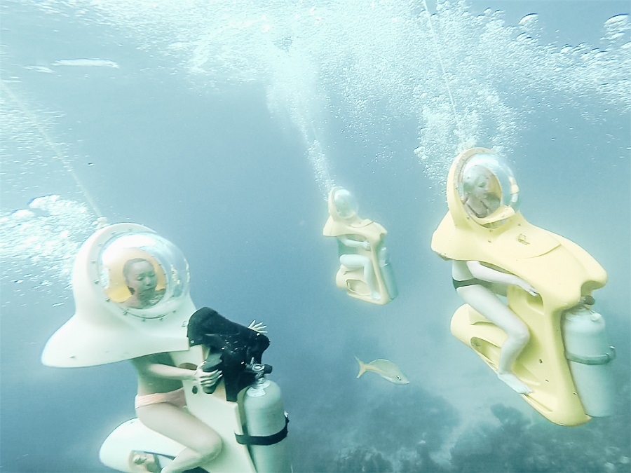 Underwater Sub Ride in Bahamas