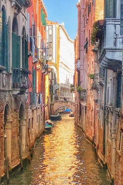Canals of Venice sunlight
