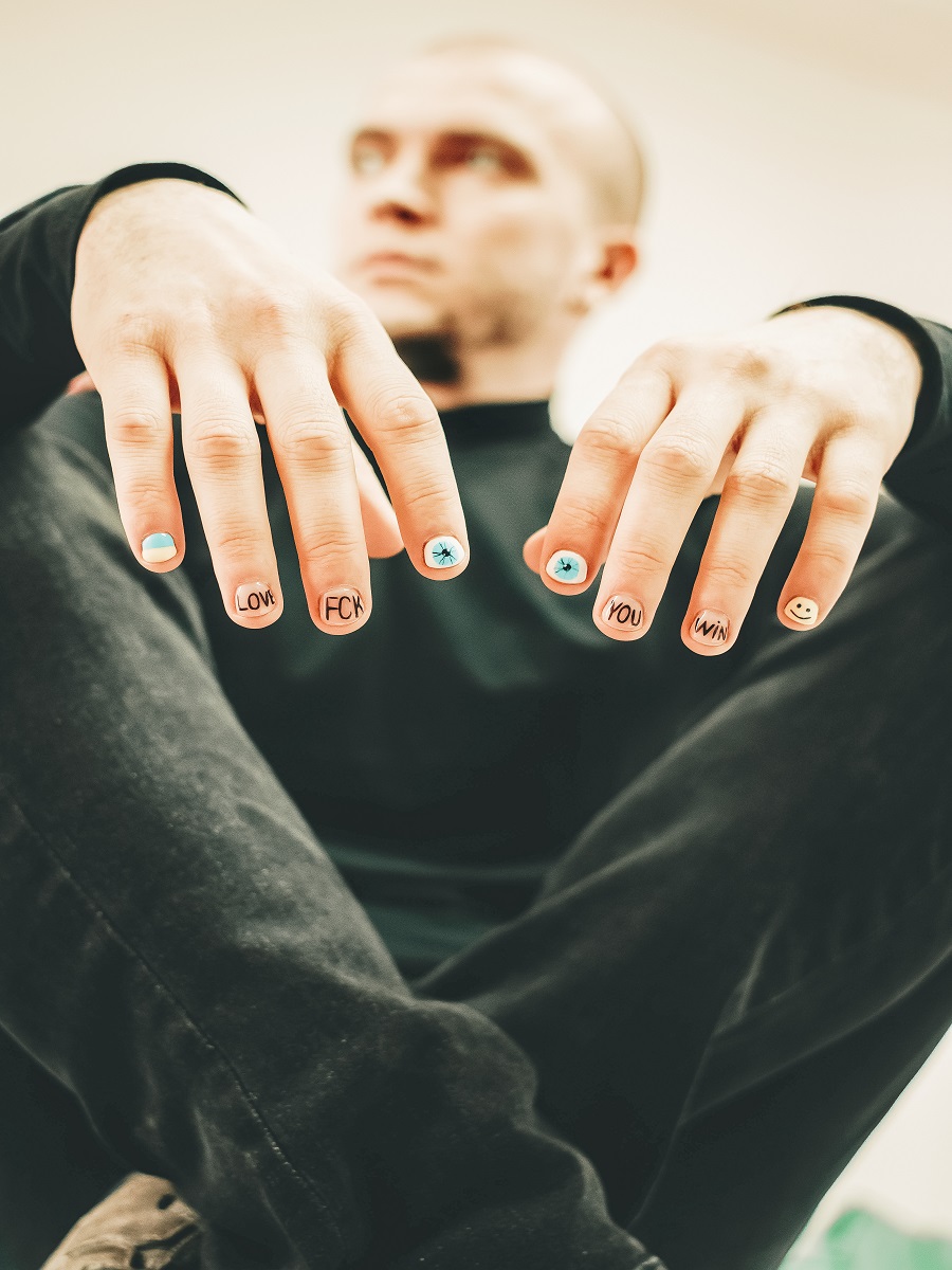 Painted Nails Male