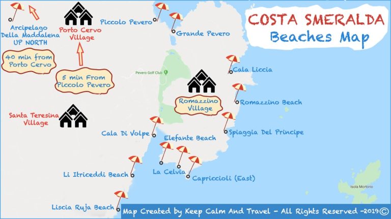 BEST COSTA SMERALDA BEACHES To See Before You Die!(With Map)