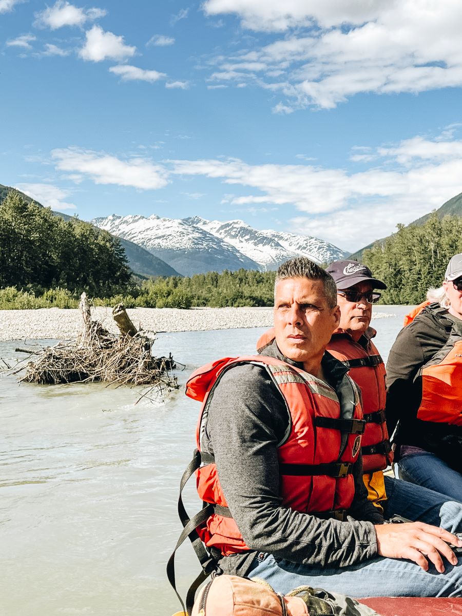 Peter on a Chilkoot Trail Raft Float adventure