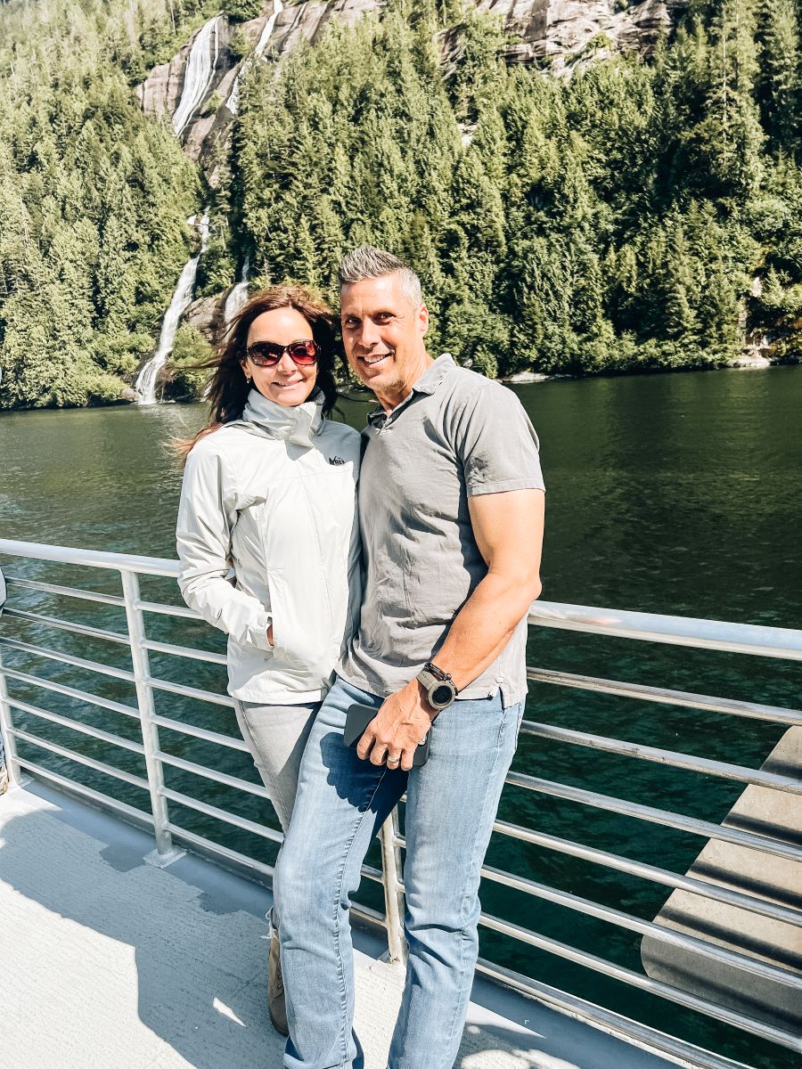 Annette and Peter on a Misty Fjords Tour