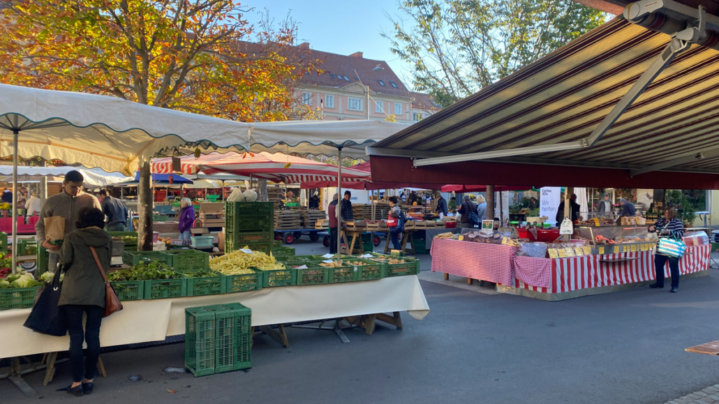 One of Graz's Farmers Markets