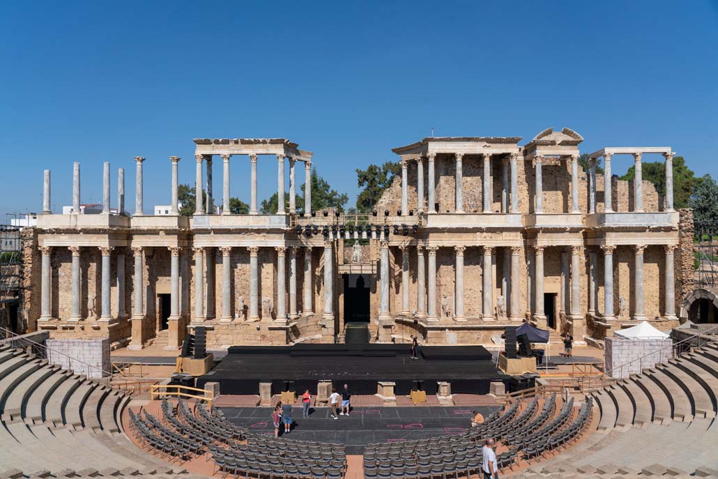 The impressive amphitheatre of Merida