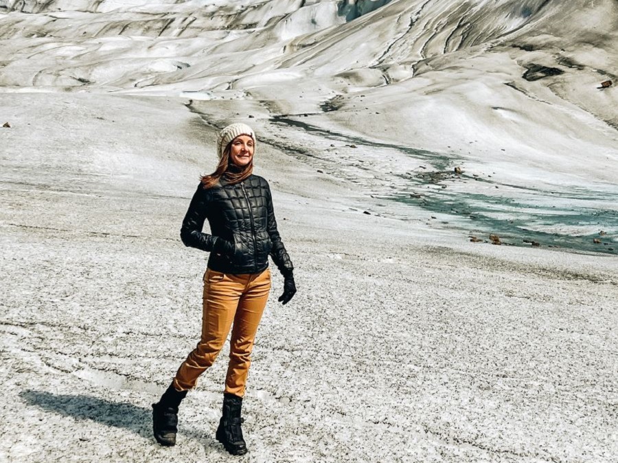 Annette on a Mendenhall Glacier Walk
