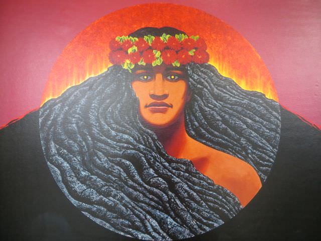 picture of pele goddess of volcanoes in hawaii