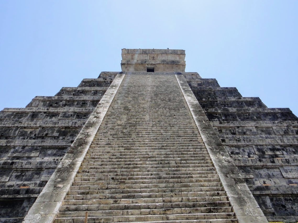 Chichen Itza Maya city temple in Yucatan State