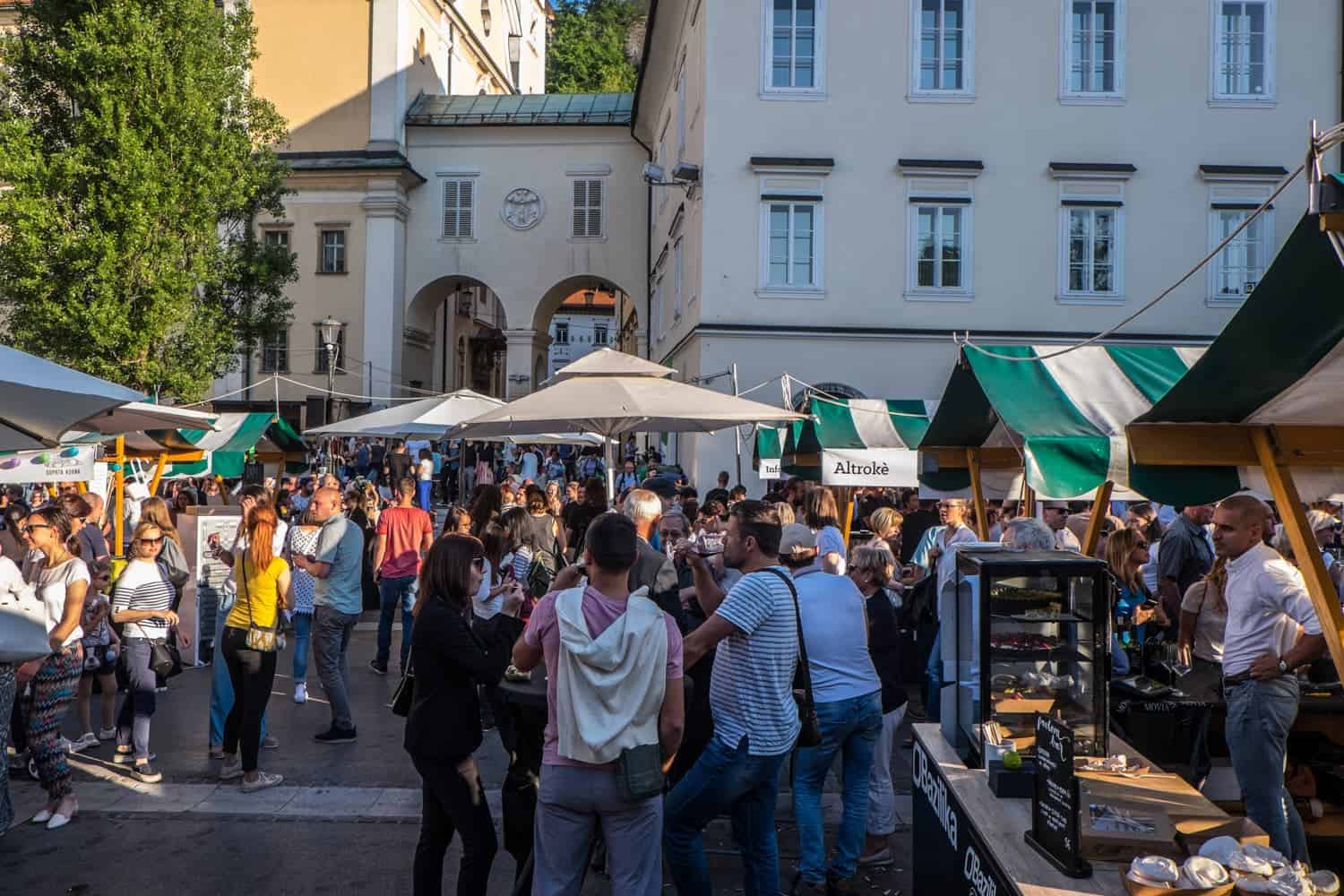 The Open Kitchen Market in Ljubljana every Friday
