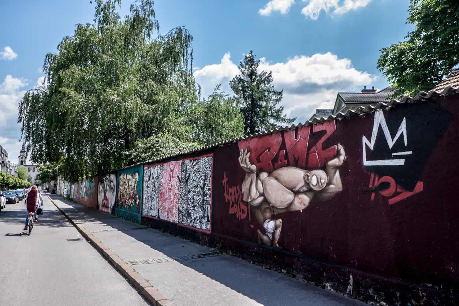 Street art outside Rog Factory in Ljubljana, Slovenia