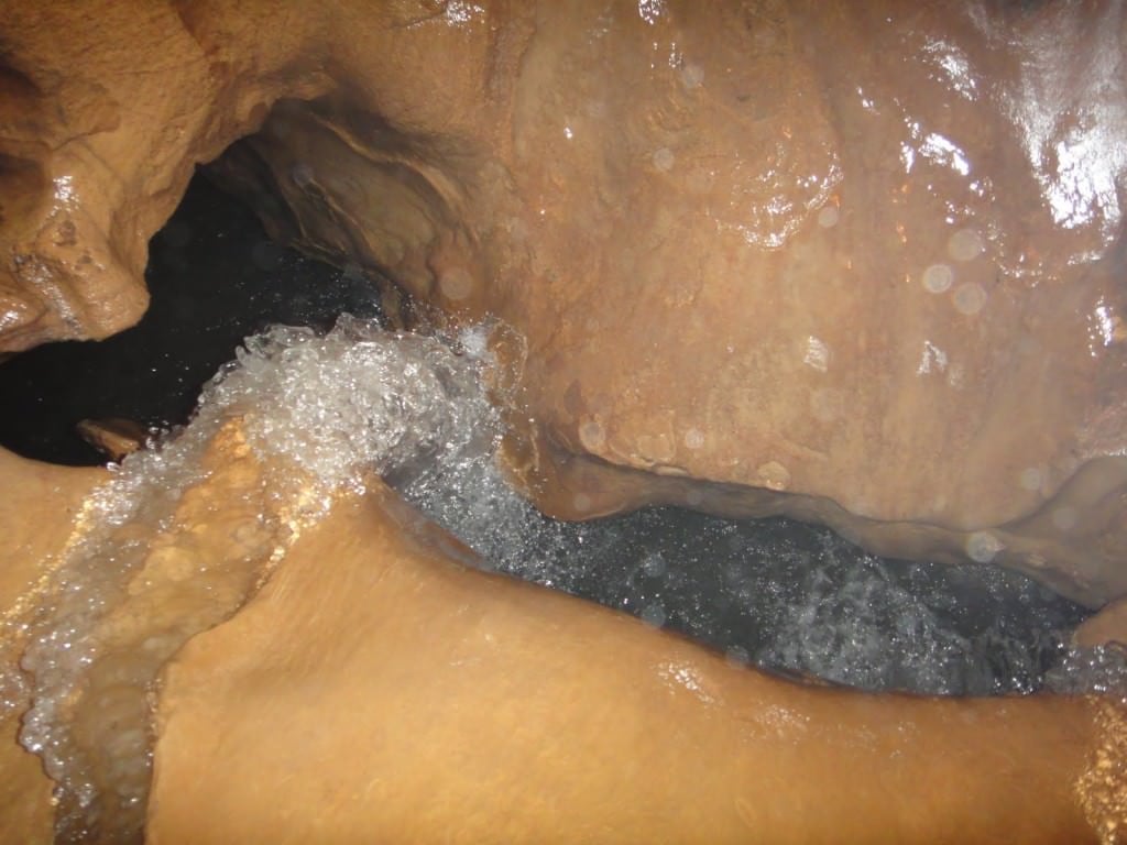 cave during a hike in Hawaii