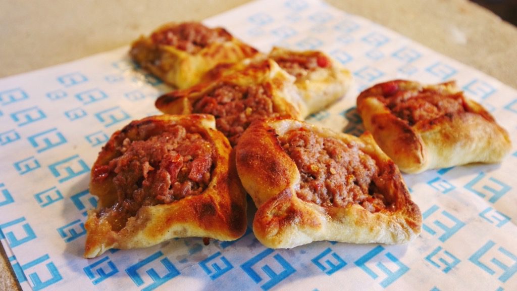 Sfeeha, small lamb pies from Baalbek, Lebanon