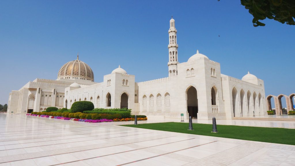 Sultan Qaboos Grand Mosque in Muscat, Oman