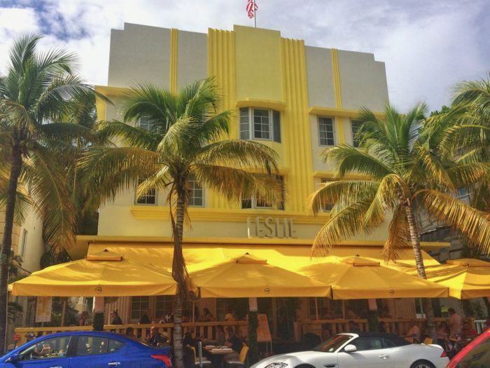 Art Deco hotel on ocean drive Miami south beach