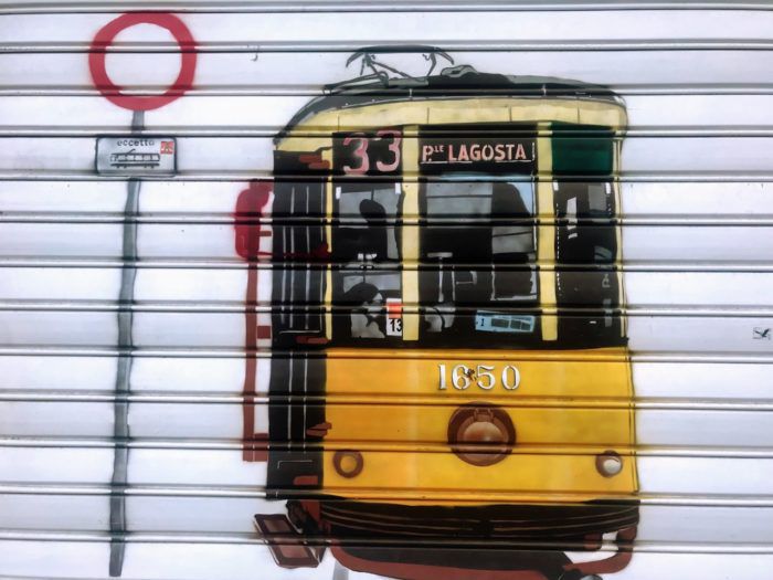 Things To Do In Milan tram street art
