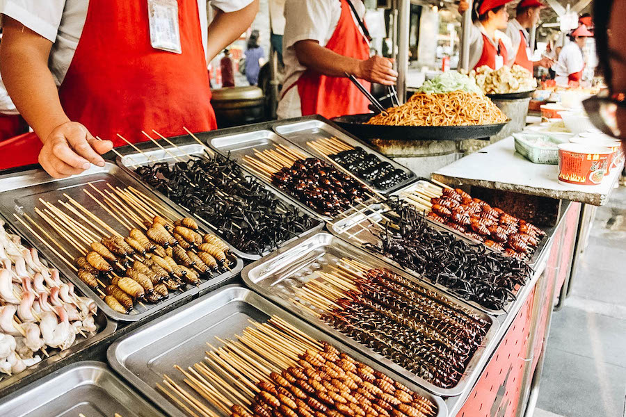 Bugs to Eat at a street market