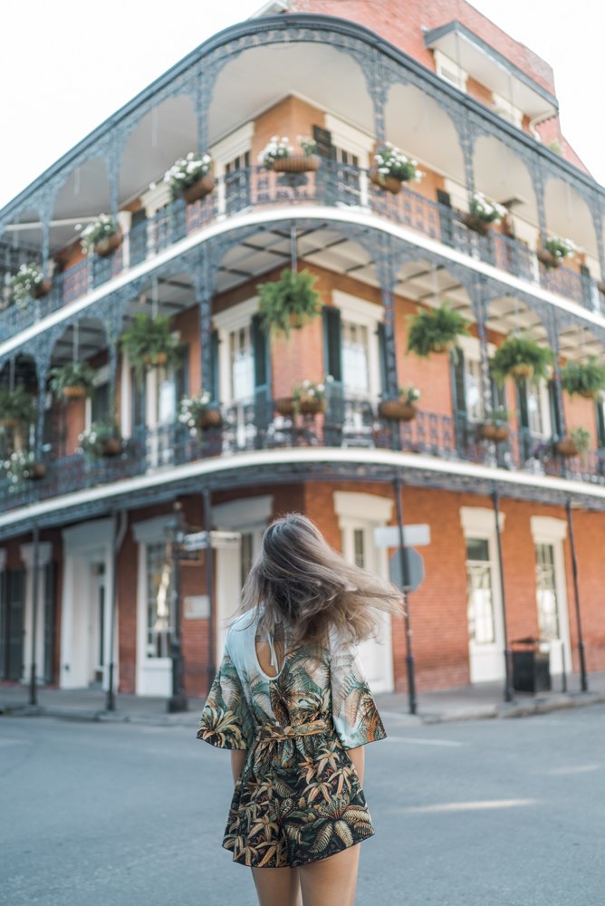 solo female travel in new orleans - Taken at Royal and Dumaine street in the French Quarter