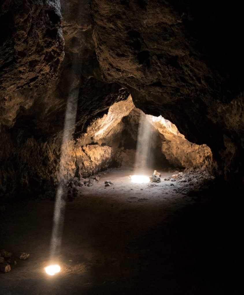 The Lava Tubes at the Mojave National Preserve.