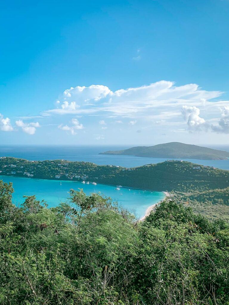View of Magens Bay from Drake's Seat lookout point