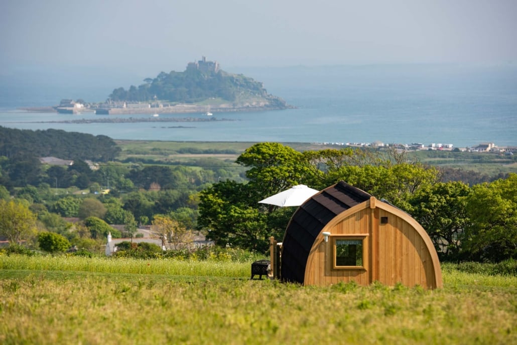 Camping pod with a view