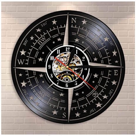 perfect-christmas-gift-for-travel-lovers-compass-wall-clock