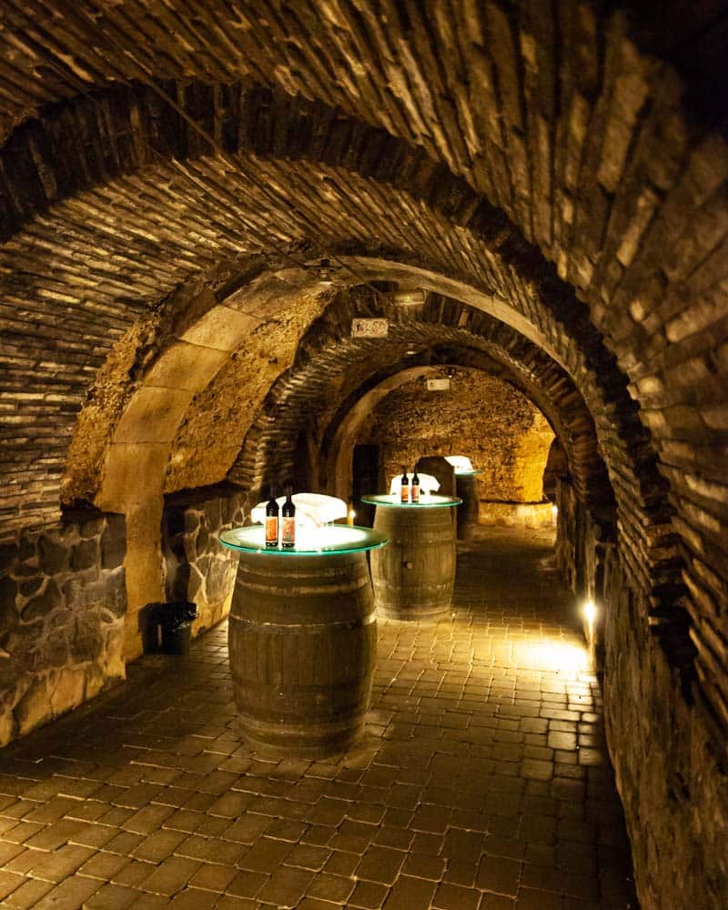 A wine cellar in Laguardia