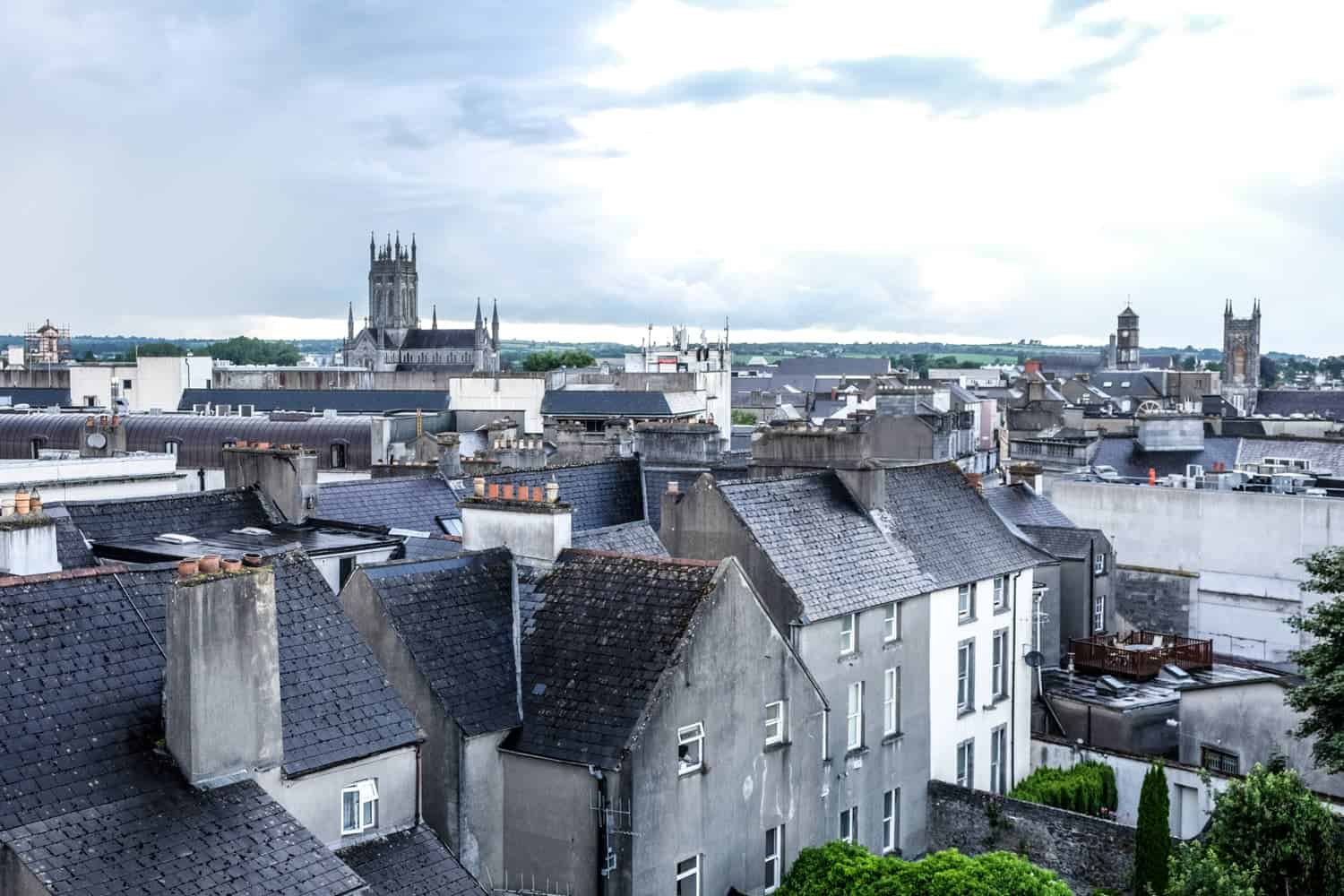 Rooftop view of Kilkenny, Ireland's Ancient East and the Medieval Mile