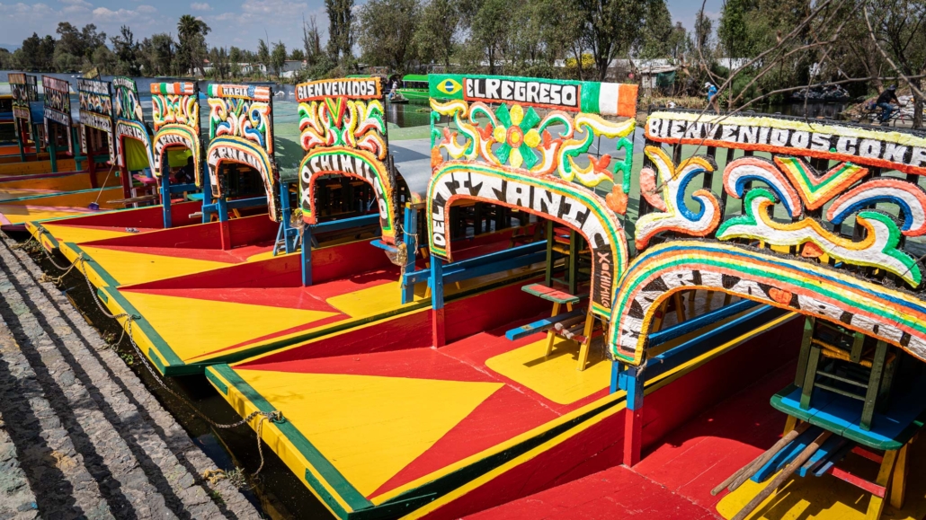 The colourful boats favoured for drinking and relaxing