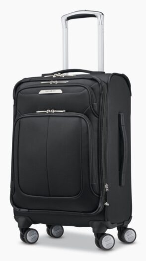 Samsonite Solyte DLX Expandable black carry on suitcase