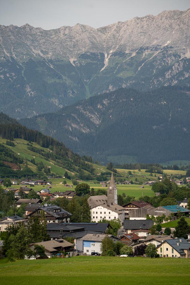 Nearby village of Leogang