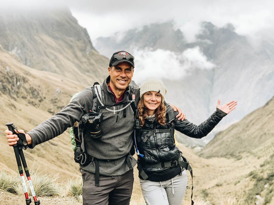 Pete & Annette White hiking the Inca Trail