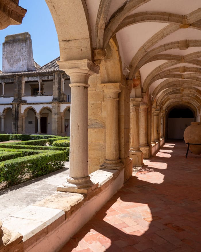 View of the cloister inside a convent