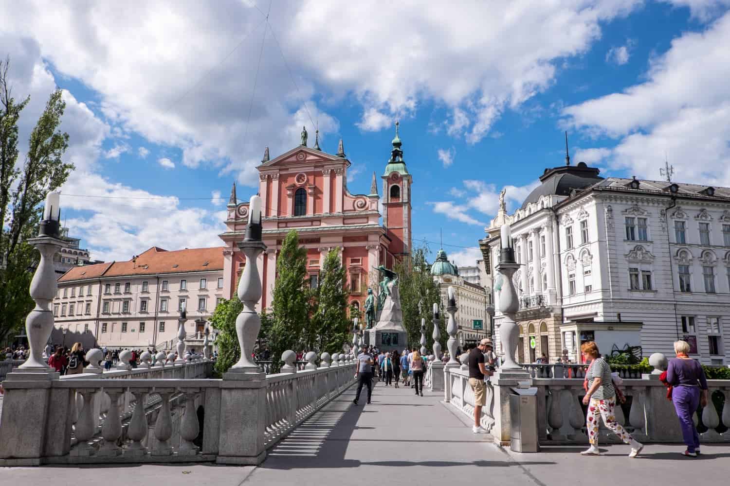 The Triple Bridge in Ljubljana designed by Jože Plečnik