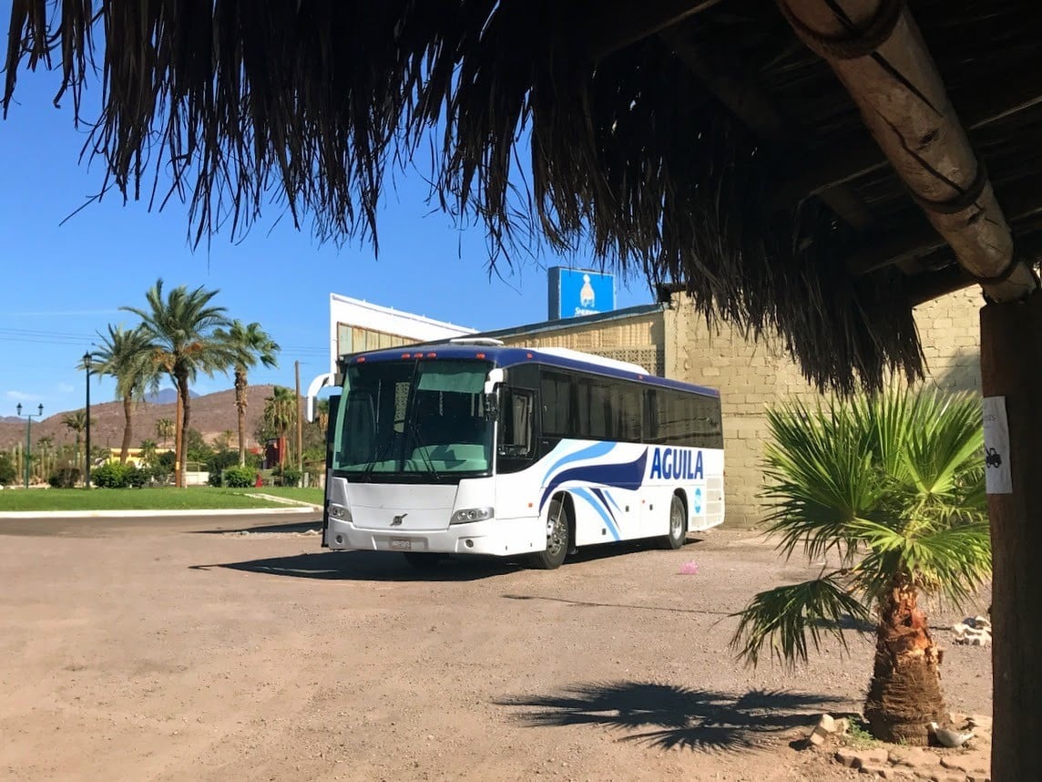 aguila bus to La Paz mexico