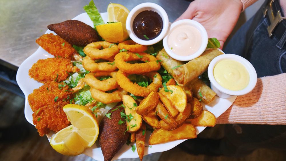 The seafood feast at Colonel Brewery & Distillery - Lebanon travel guide