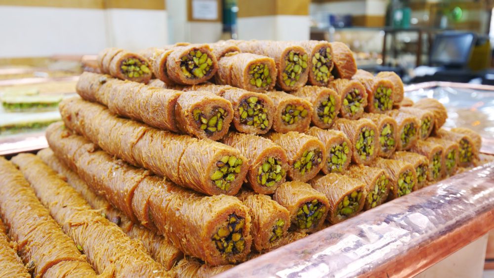 Lebanese sweets at Palace of Sweets in Tripoli